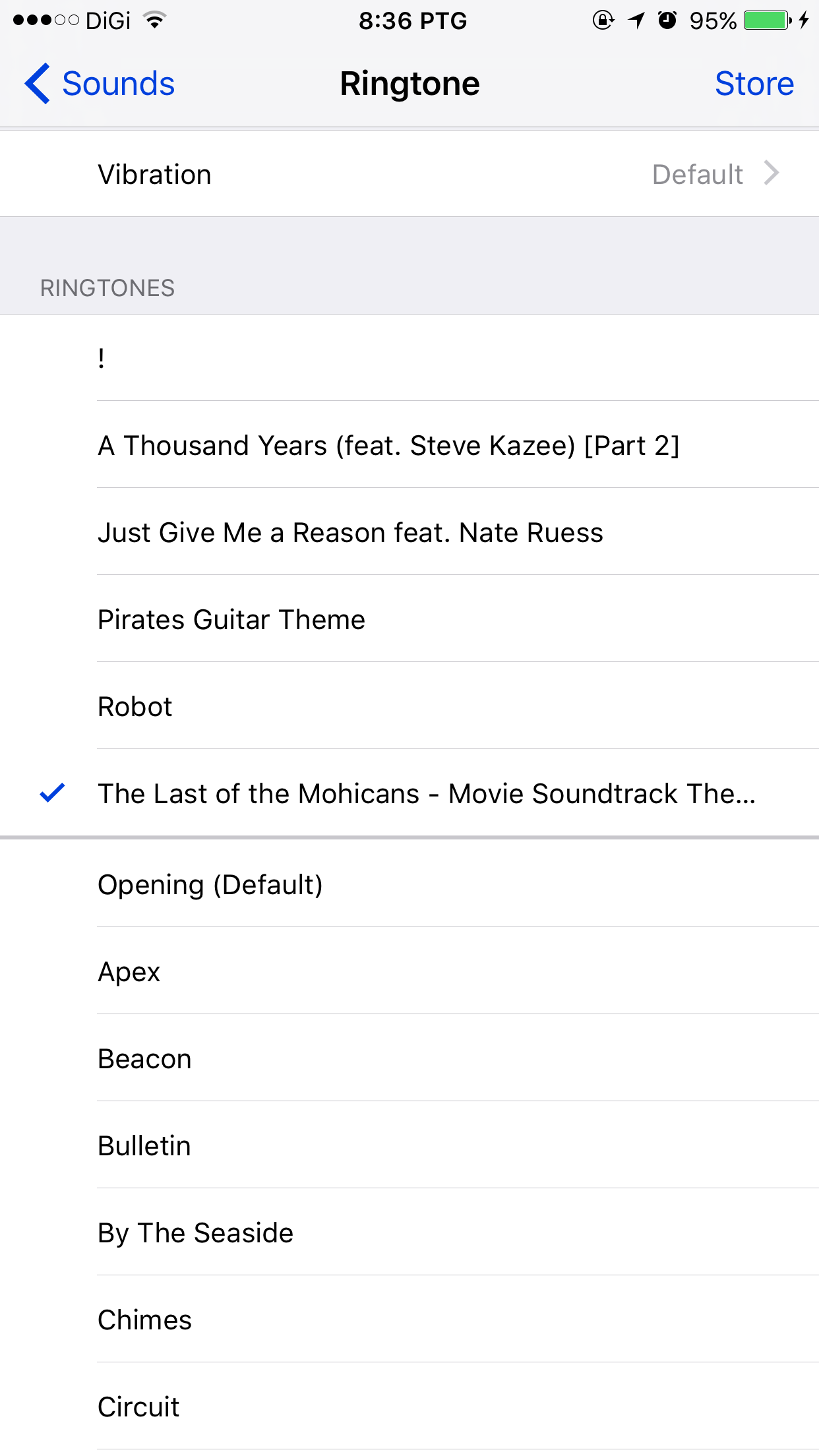 I can't change my ringtone Opening (Defau… Apple Community