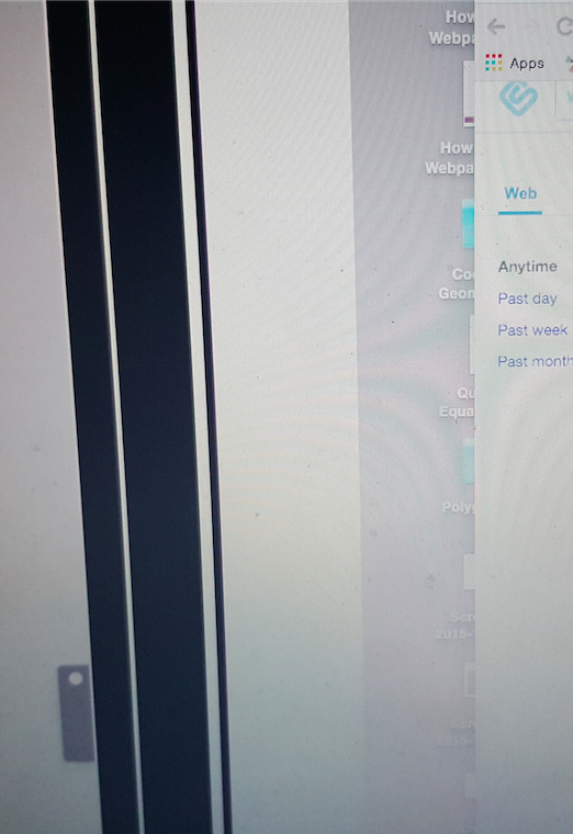 Black and white vertical lines on screen - Apple Community