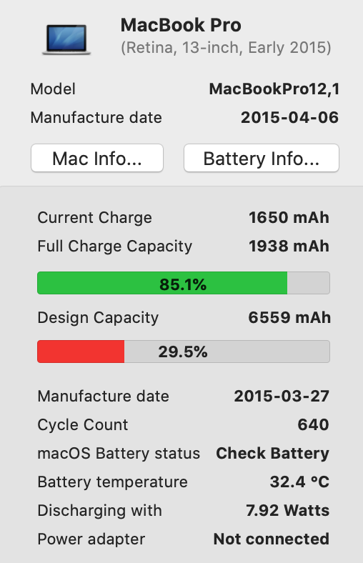 Worn Out Battery Macbook Pro 13 Apple Community