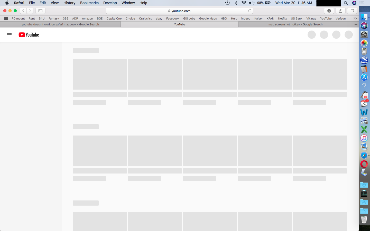 Youtube doesn't work on Safari Apple Community