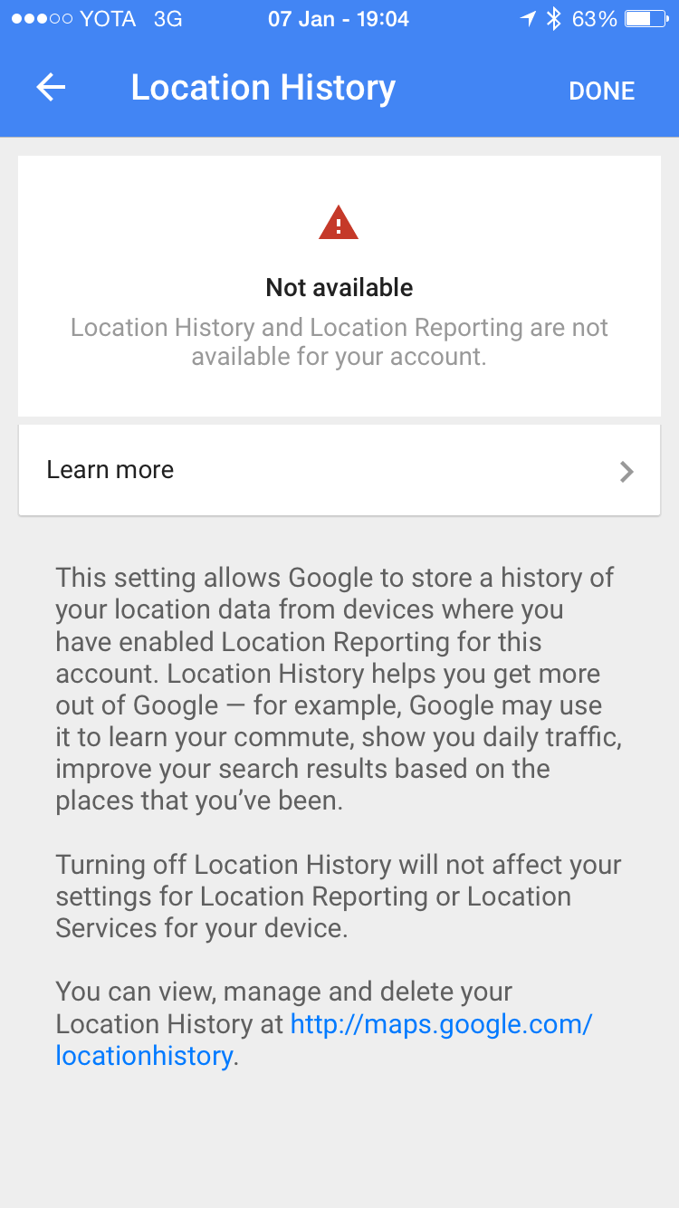 google location history Apple Community