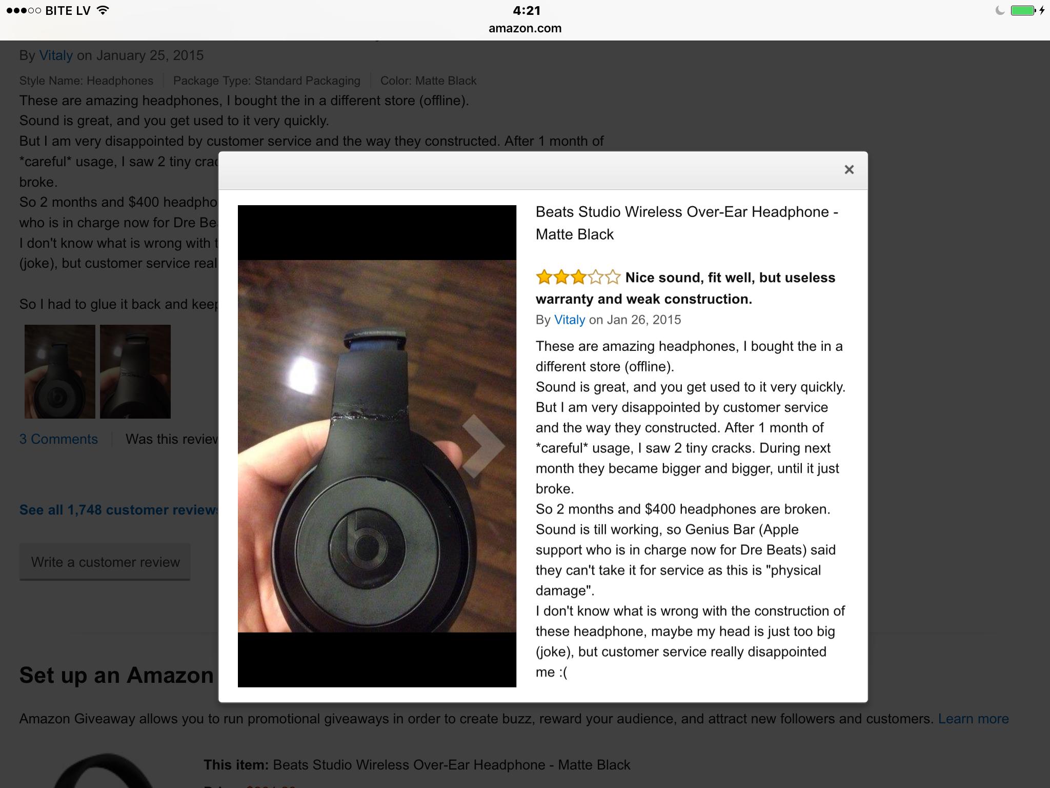 Beats warranty problem (3month use, plast… Apple Community