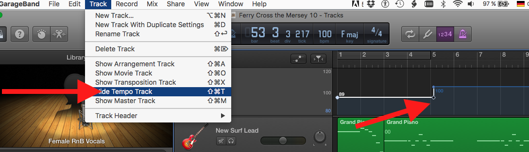 How do I speed up a region in garageband … - Apple Community
