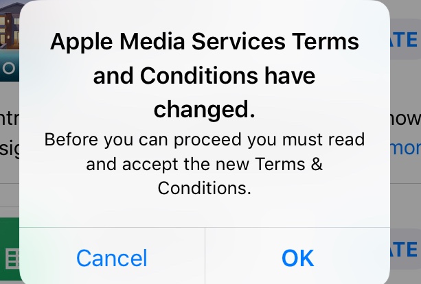 New terms to accept in the app store and … - Apple Community