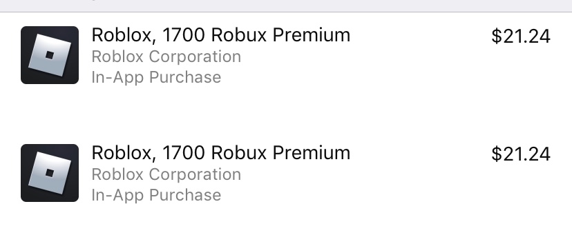 I can't purchase robux from game roblox - Apple Community