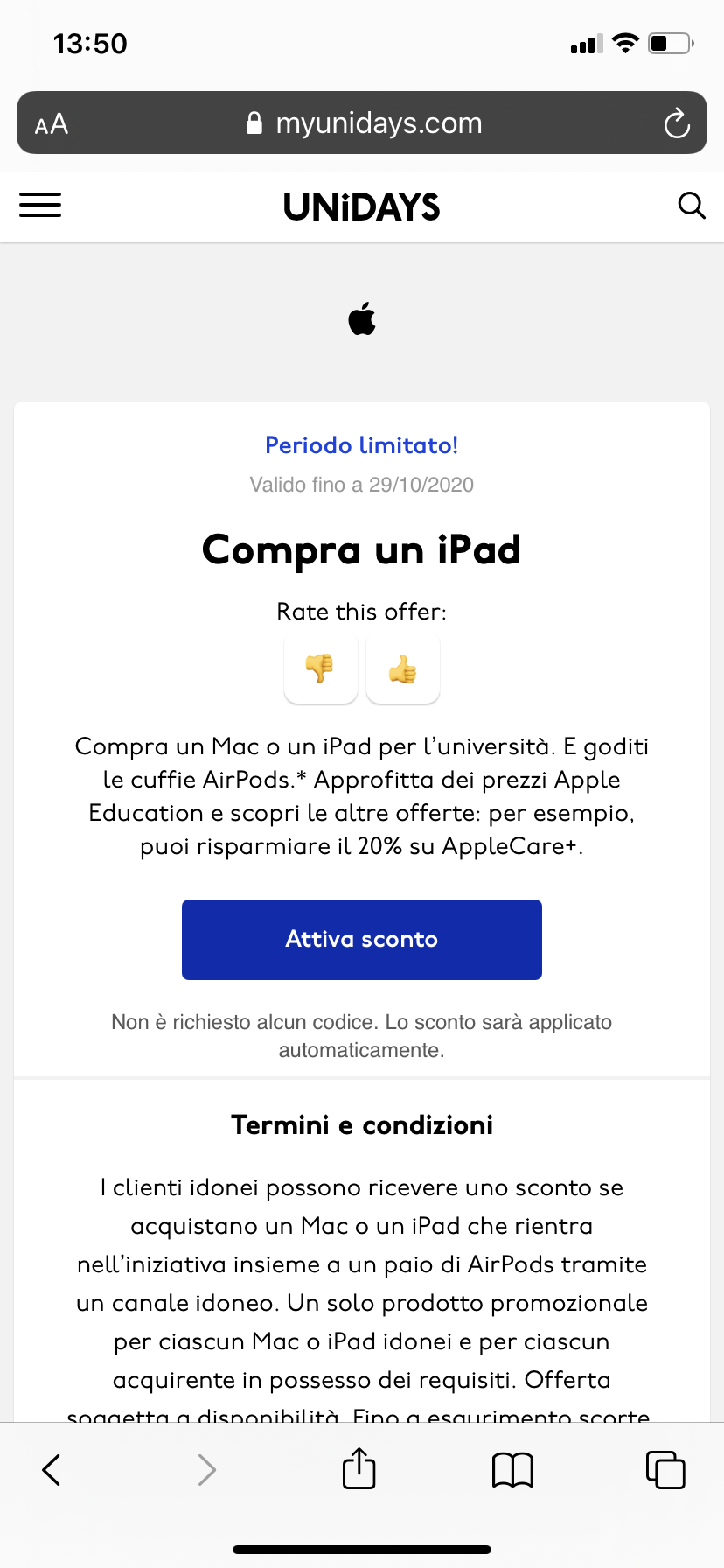 Unidays Aripods Free Apple Community
