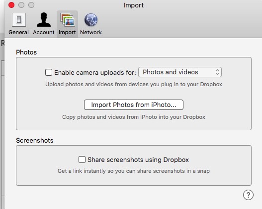 How to upload to dropbox