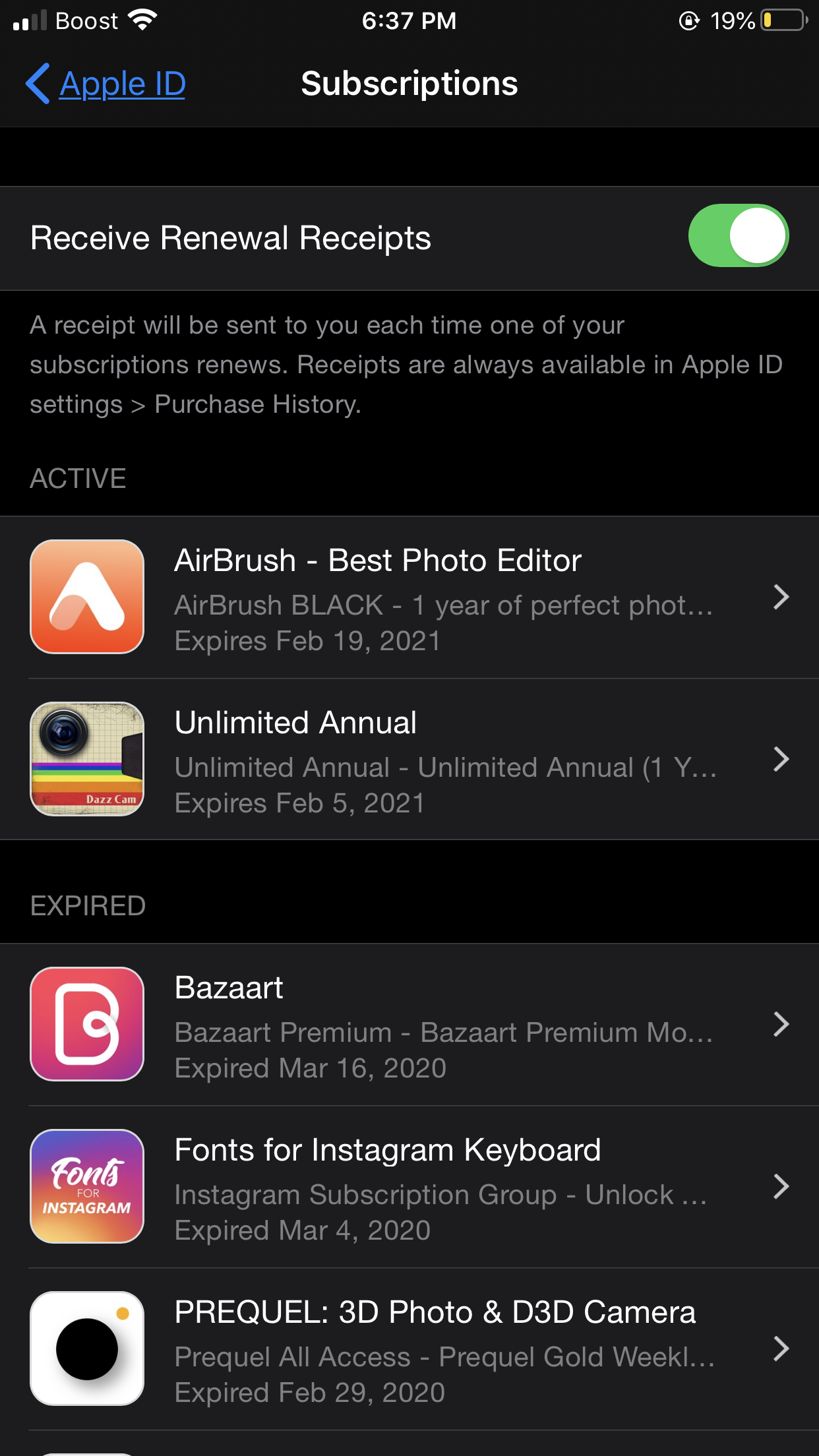 Subscriptions on expired iphone remove How do