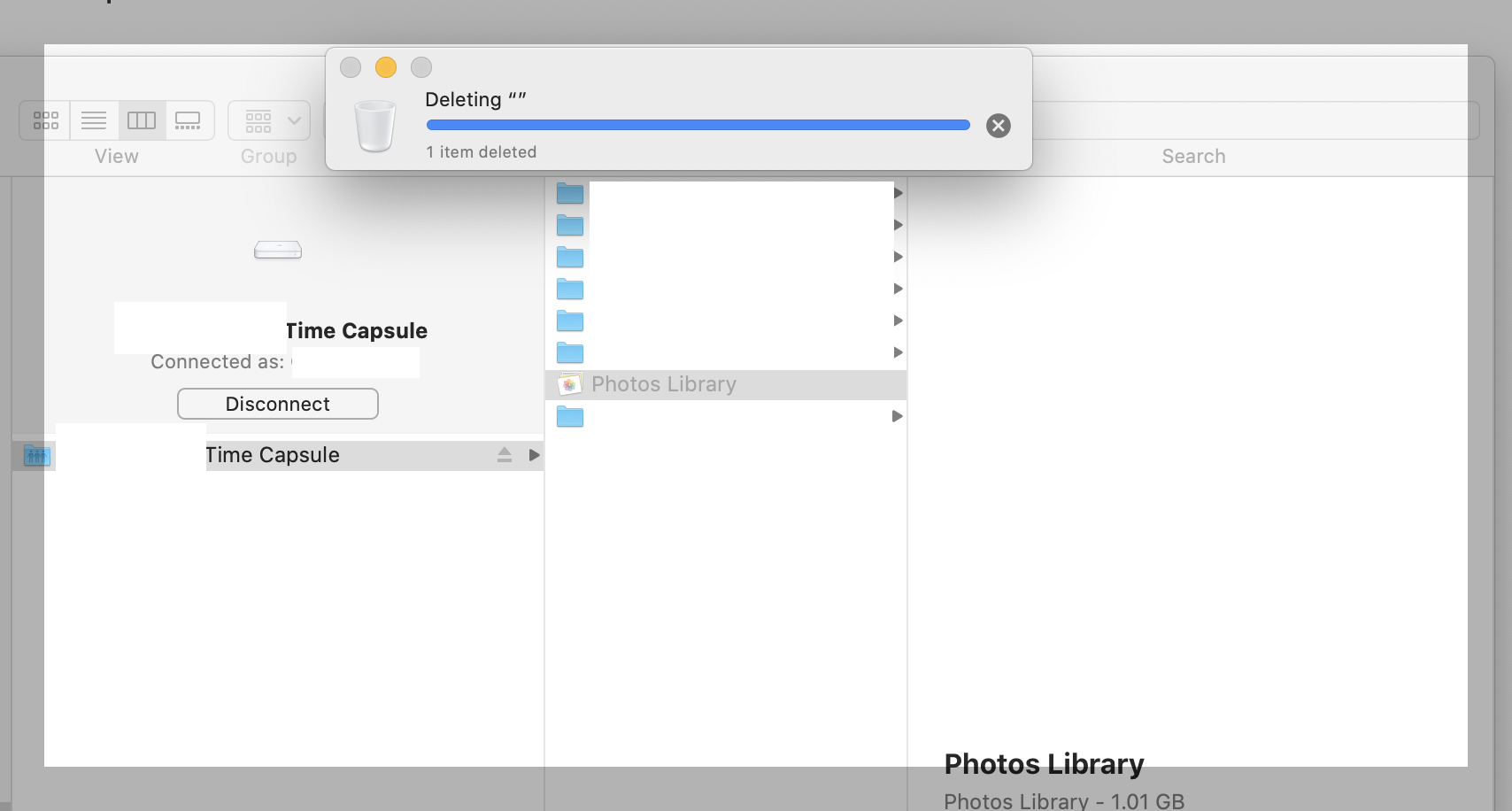 Can't Delete File from External Time Caps… Apple Community