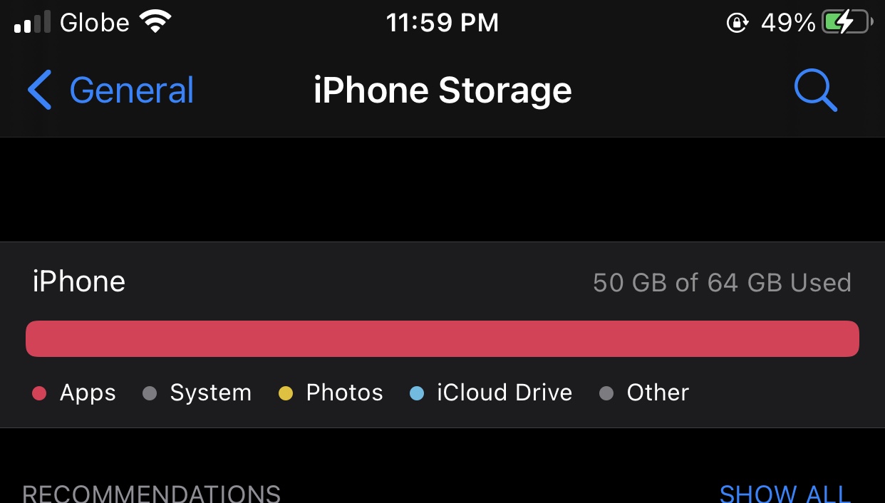 My iphone storage keep saying its full of… Apple Community