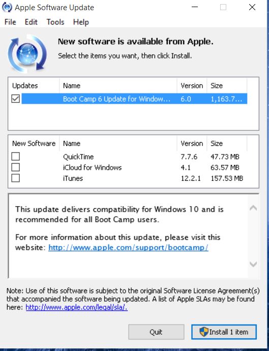 cannot bootcamp windows 10 on OS X versio… - Apple Community