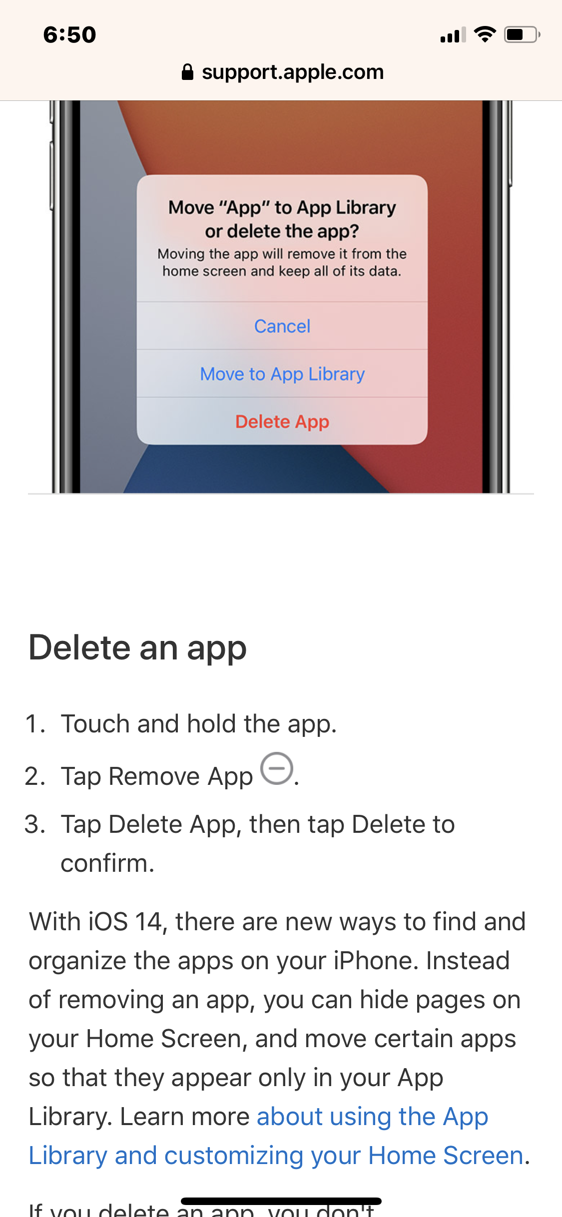 Why don't i have the delete app option?
