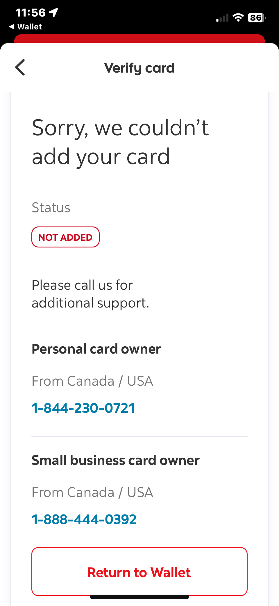 can't add card to Apple Pay or Wallet Apple Community