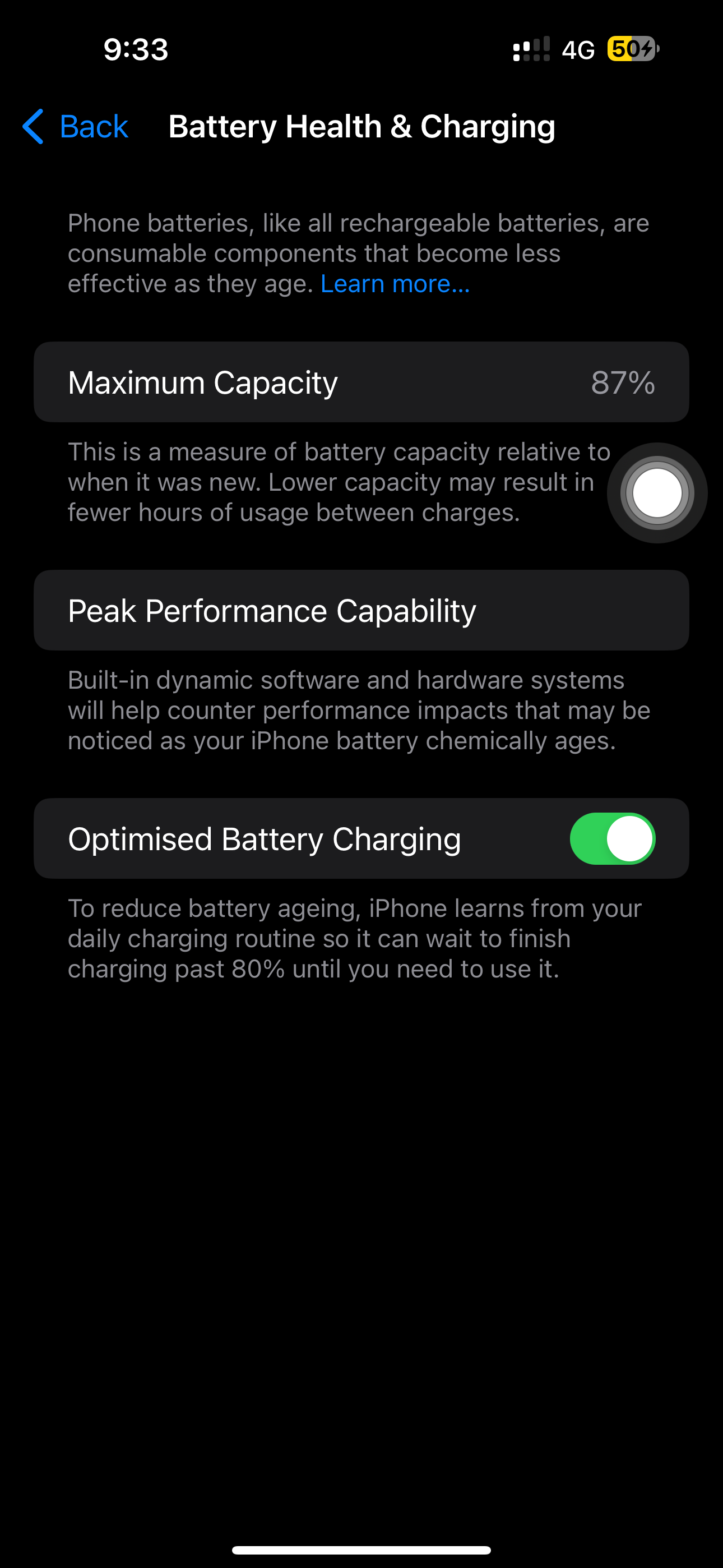 Subscription to location updates can lead to excessive battery