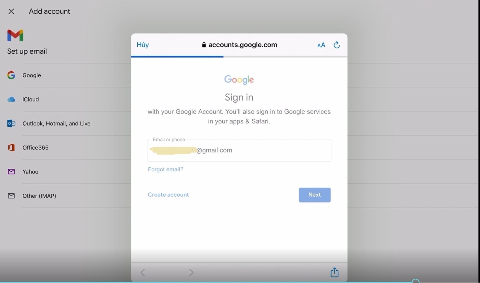 Can t Sign In Google Accounts On Ipad Apple Community