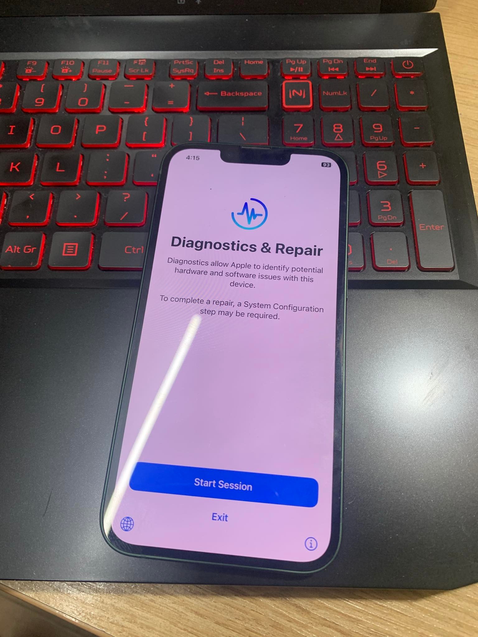 iphone 13 stuck on diagnostic mode - Apple Community