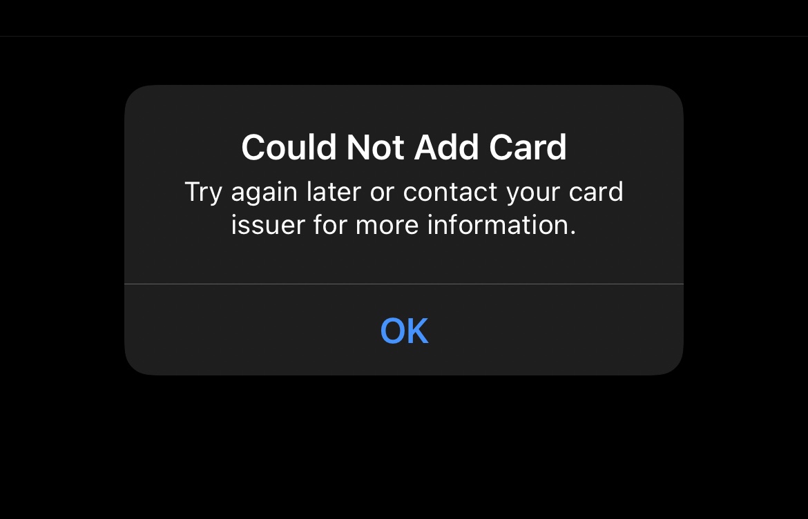 Cannot add cards to Wallet Apple Community