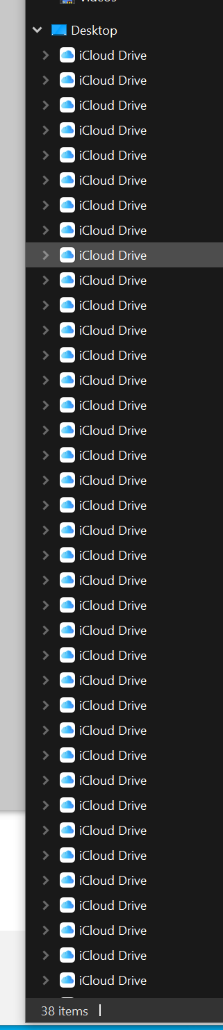 Multiple iCloud icons on Windows 10 - Apple Community