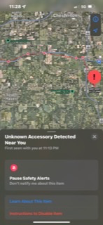 Unknown accessory detected near you on … - Apple Community