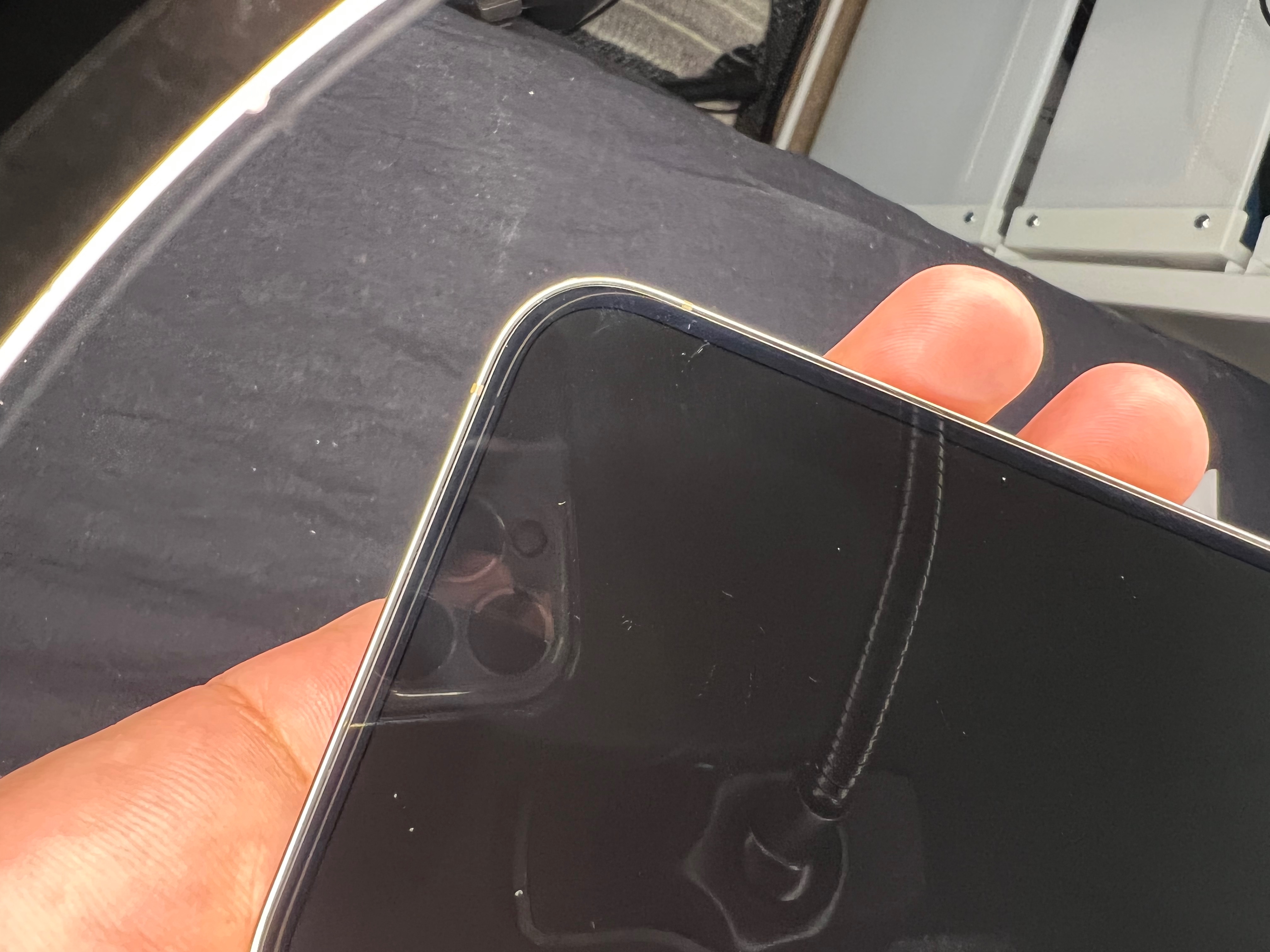 Removing scratches on the display of mobile devices 