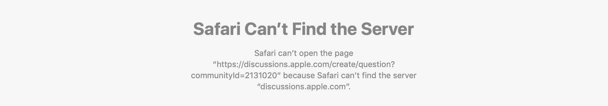 safari kan server niet vinden mac