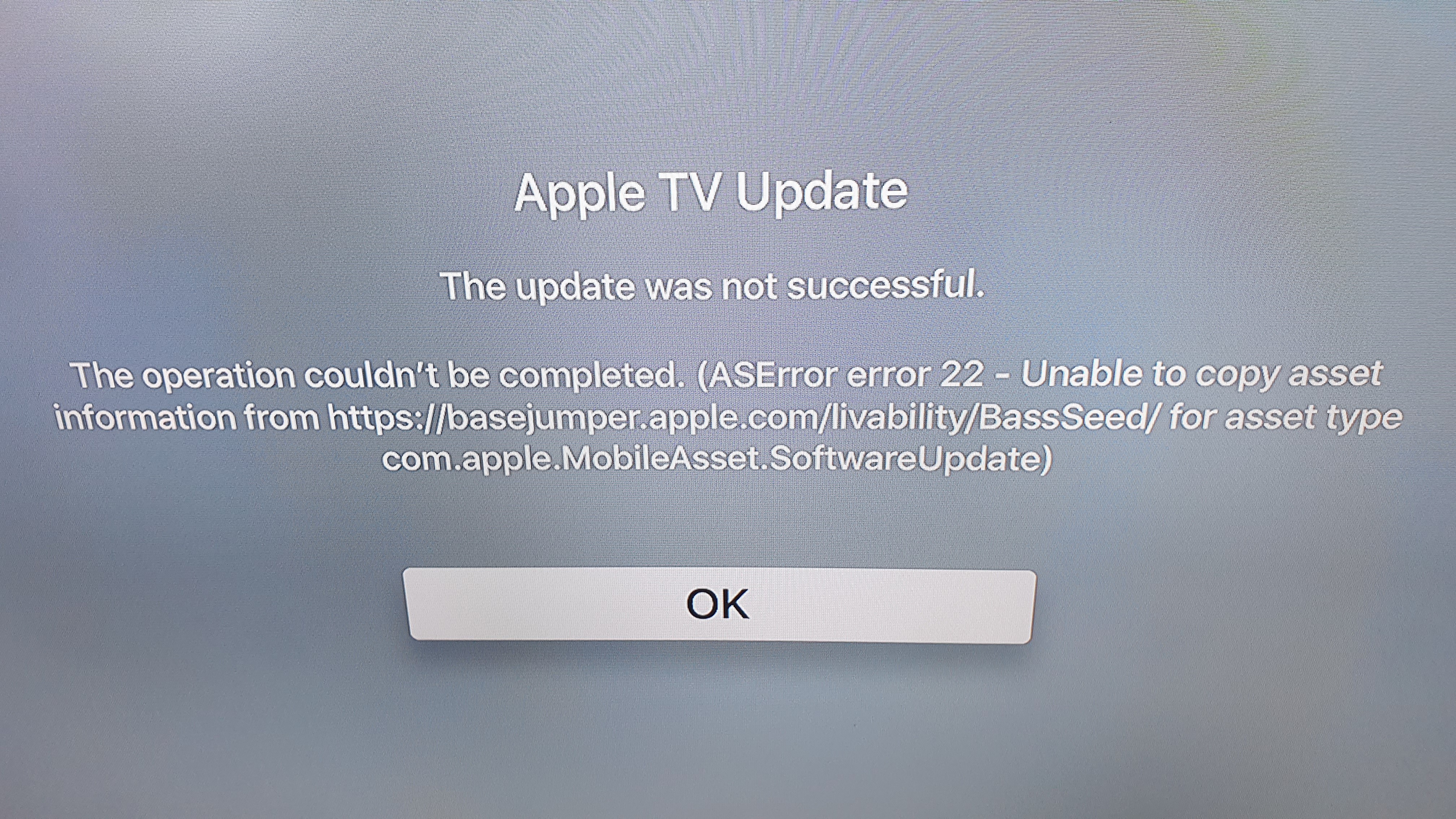 Sæt ud Som kompromis Update error - Apple Community