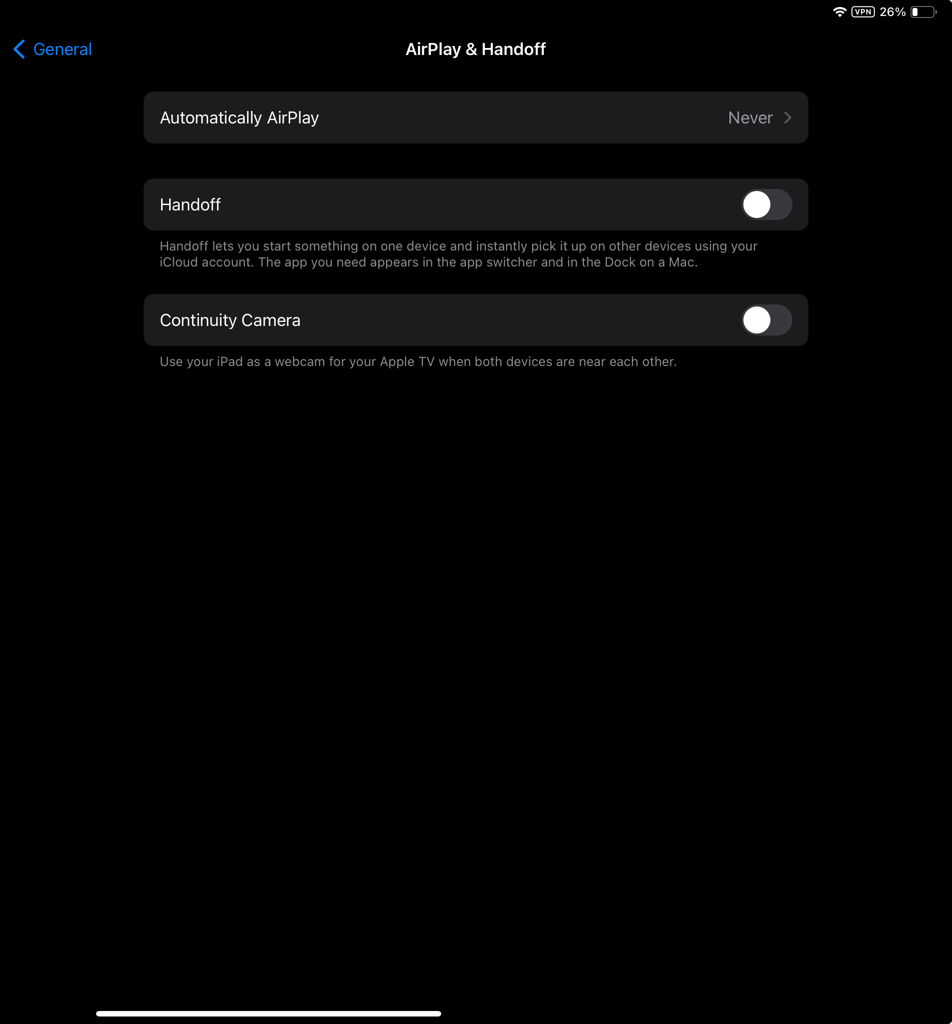 How can I turn off Continuity features en… Apple Community
