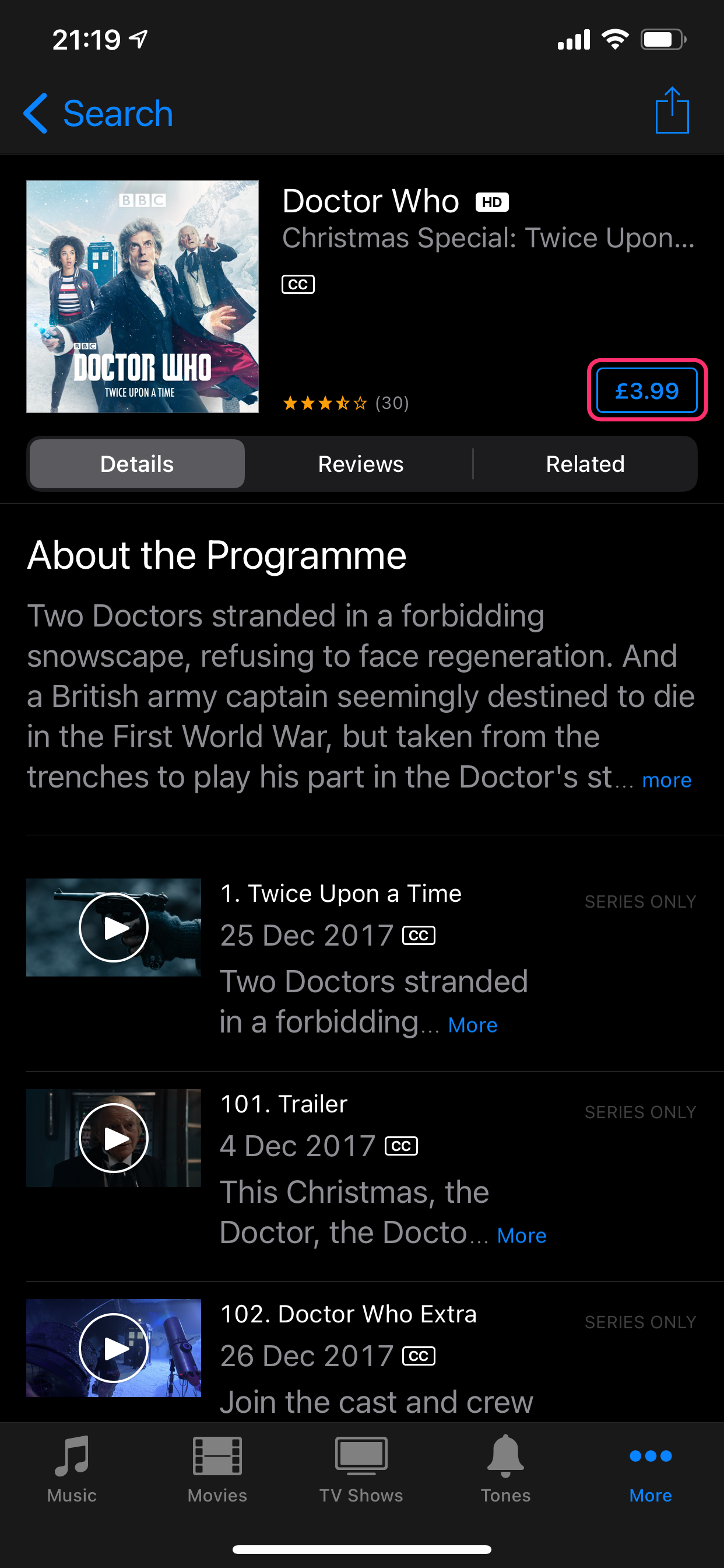 Dr Who Episode Not Released On Itunes I Apple Community