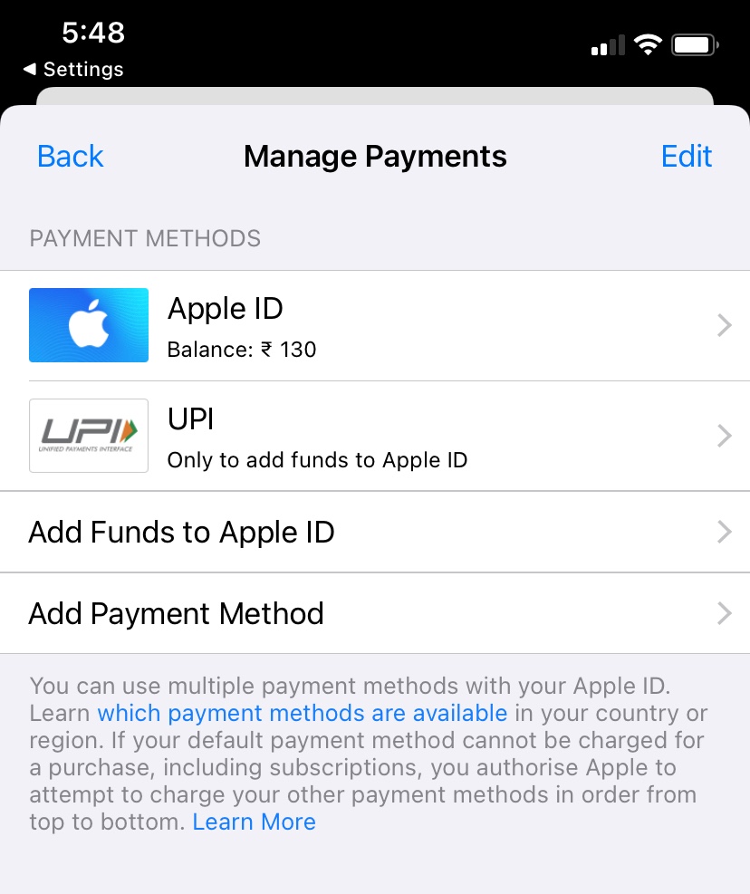 Funds already added in Apple account. But… Apple Community