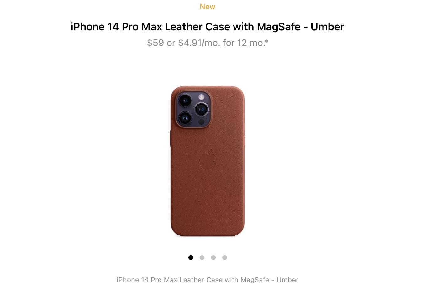  Apple iPhone 14 Pro Max Leather Case with MagSafe