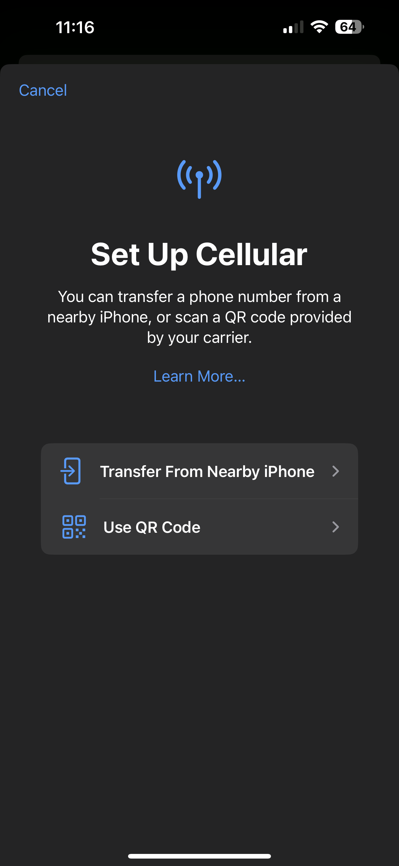 iPhone 14 : Finish Setting Up Cellular - Apple Community