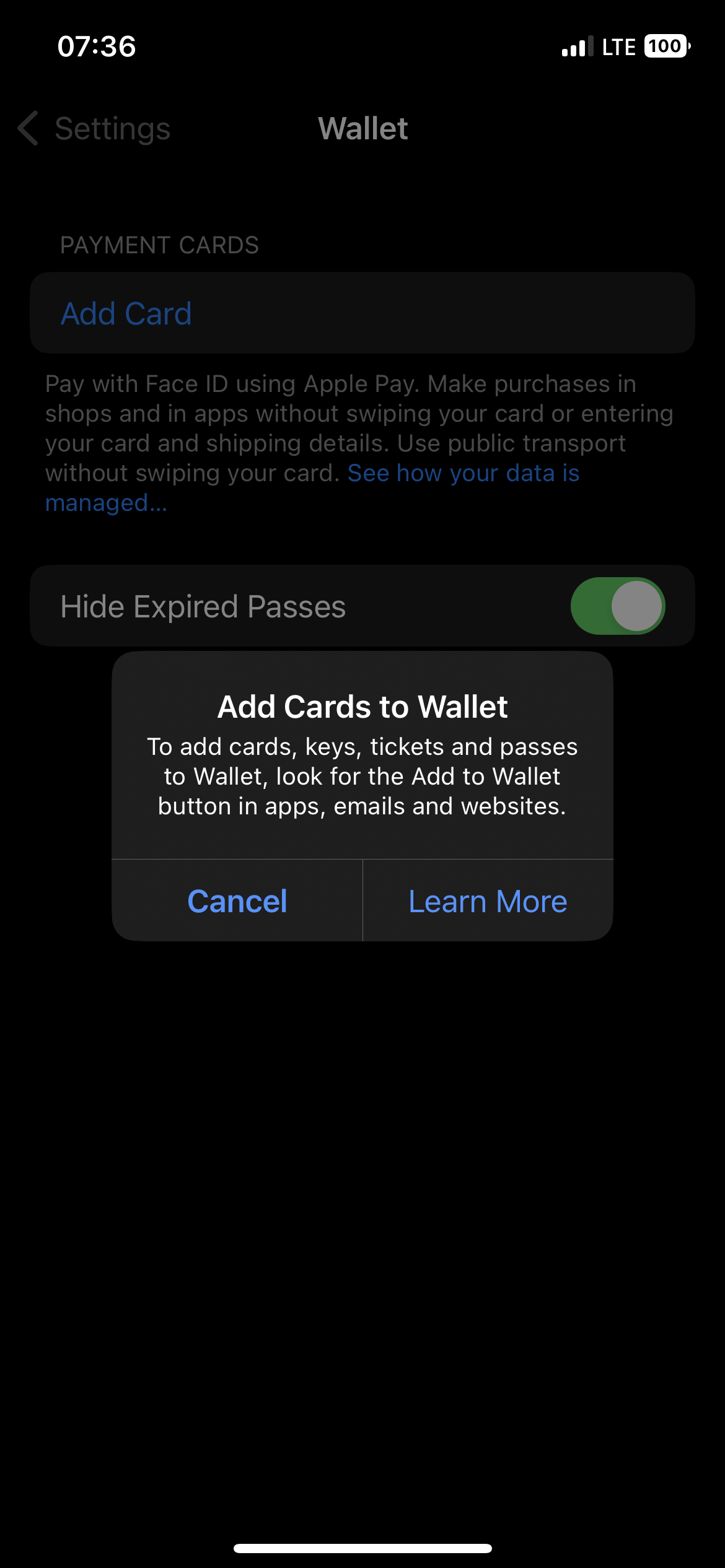 Add cards to wallet error Apple Community