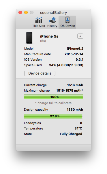 image Nonsense winter new iphone 5s with only 1520 max capacity - Apple Community