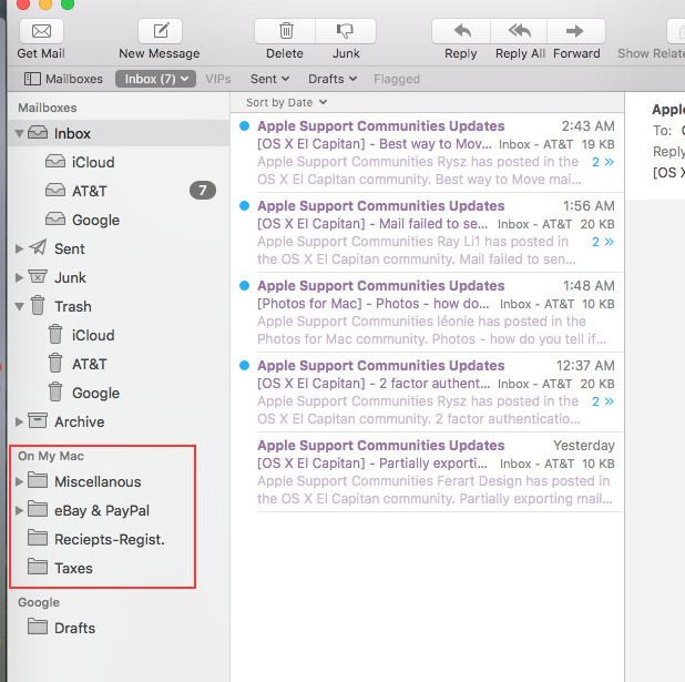 Partially Exporting Mail Boxes And Attach… - Apple Community