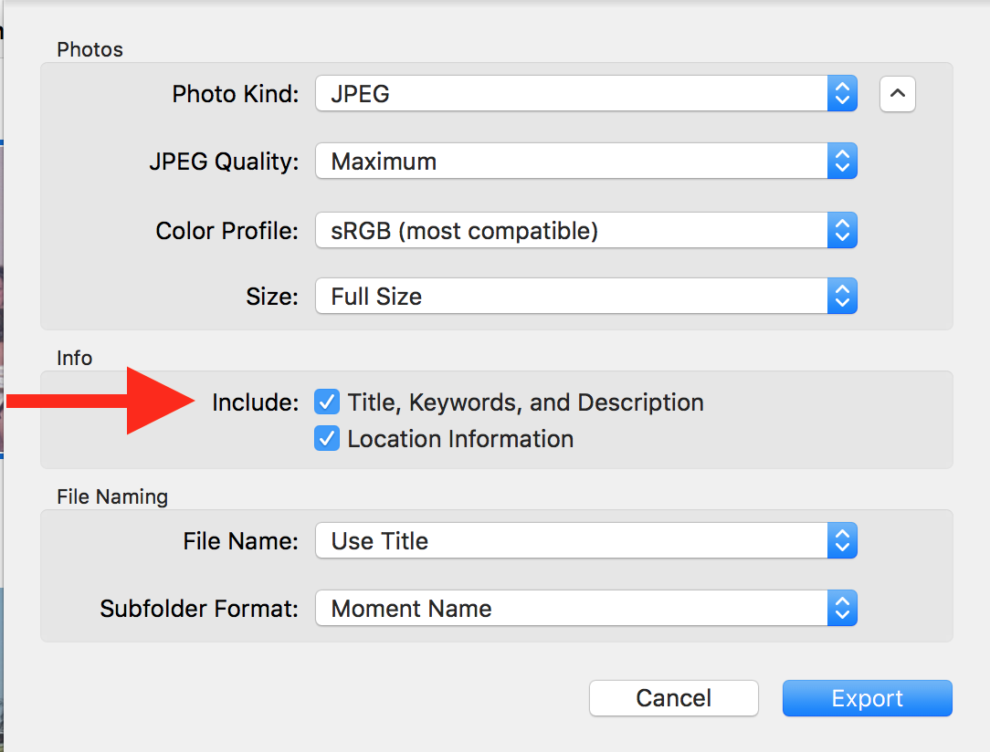 What is the difference between export pho… - Apple Community