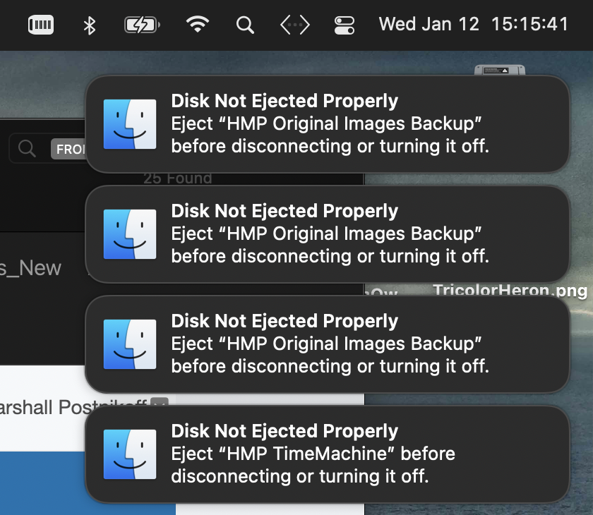 disk not ejected properly Apple Community