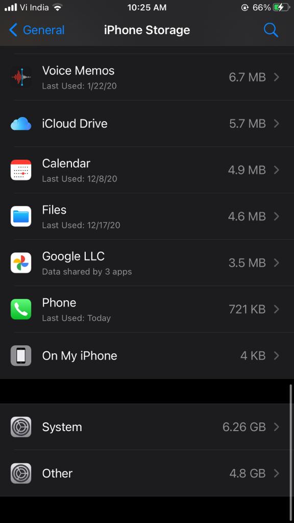 iphone 6s plus storage Apple Community
