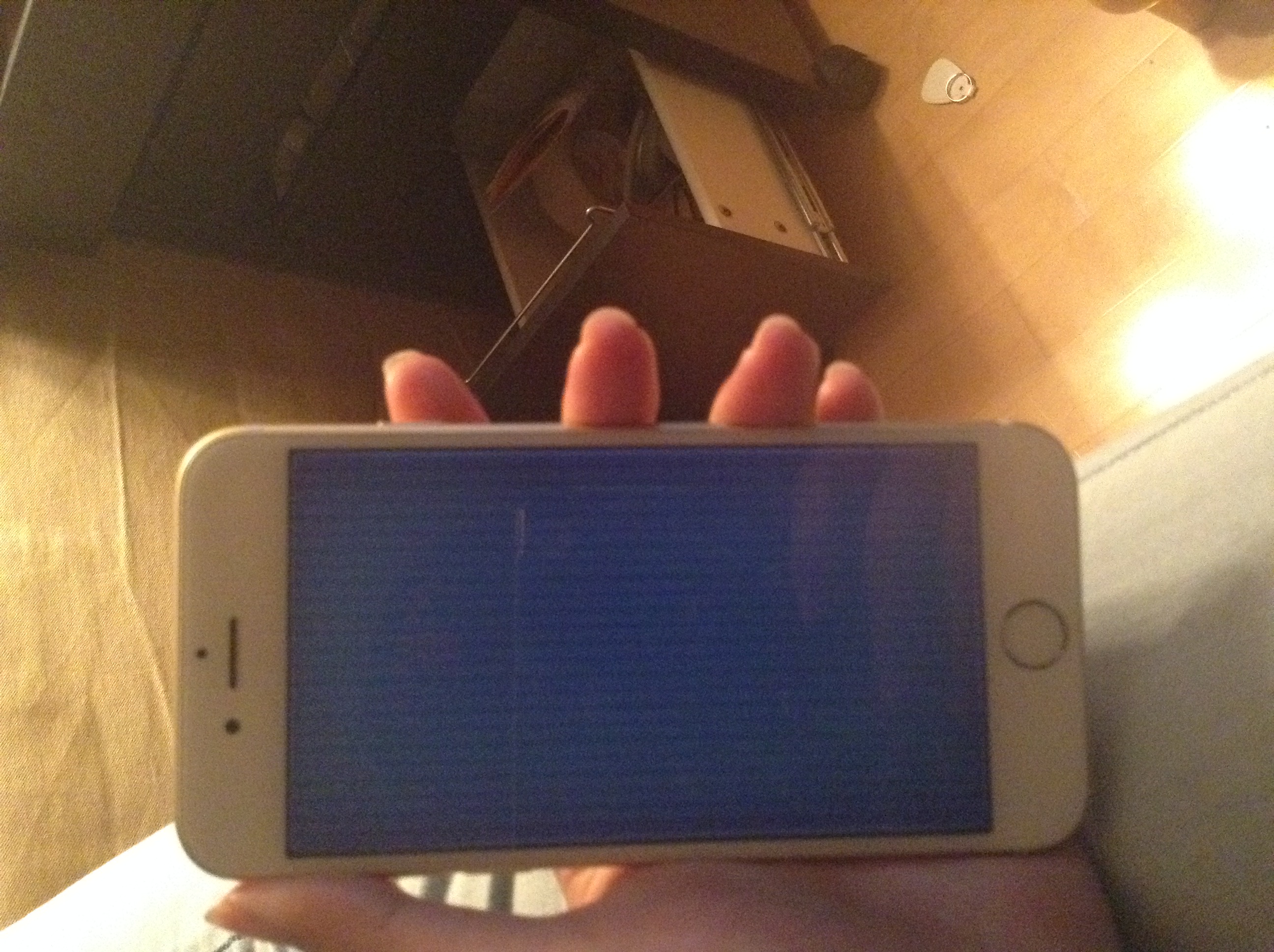 How Do I Fix A Frozen Black Gray Pink Str Apple Community