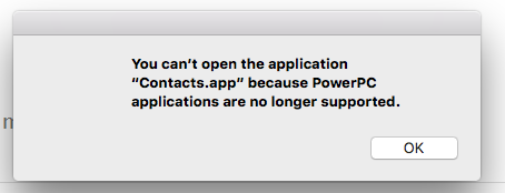 Powerpc Apps Not Supported On Mac