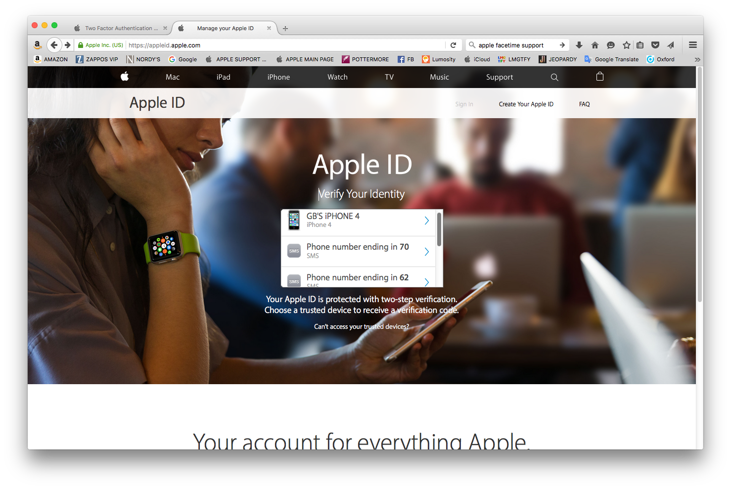 Two-factor authentication for Apple ID - Apple Support