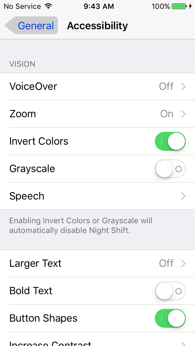 Inverted colors option is actually invert… - Apple Community