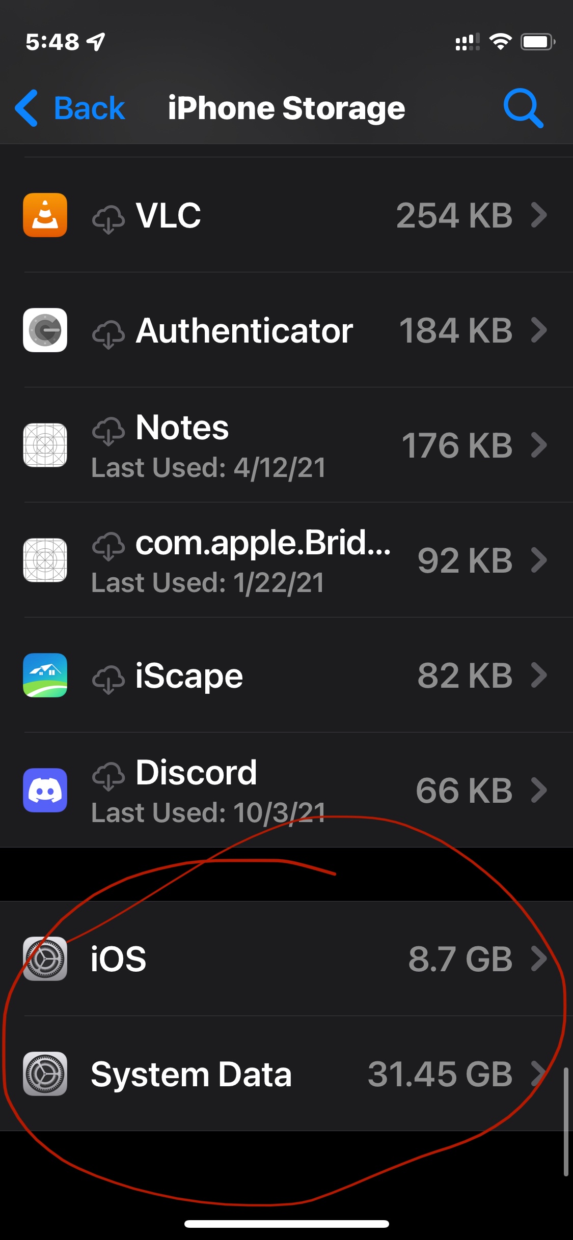 My iPhone system data is taking up above … Apple Community