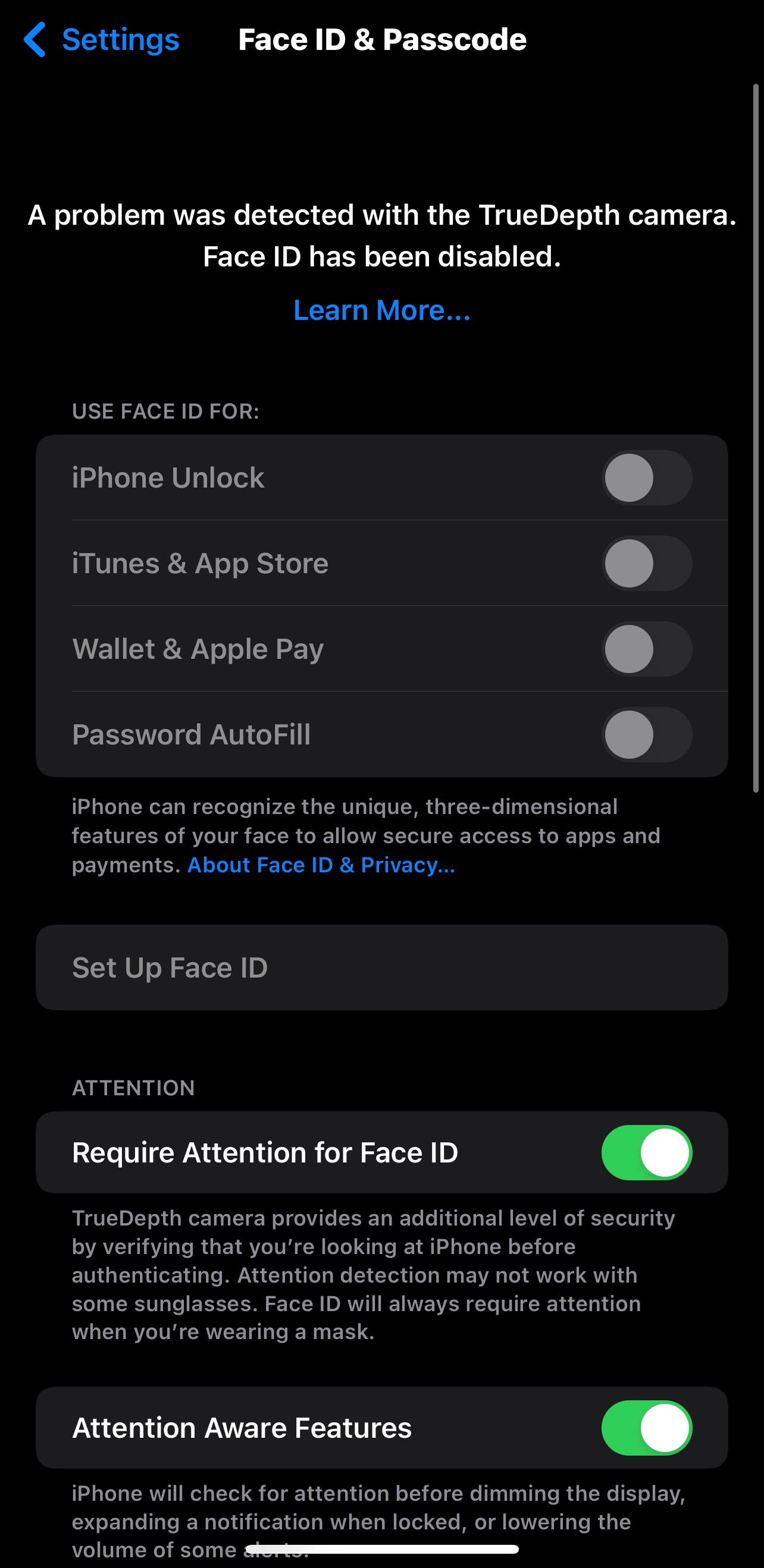 Face ID has been disabled on my iPhone. Apple Community