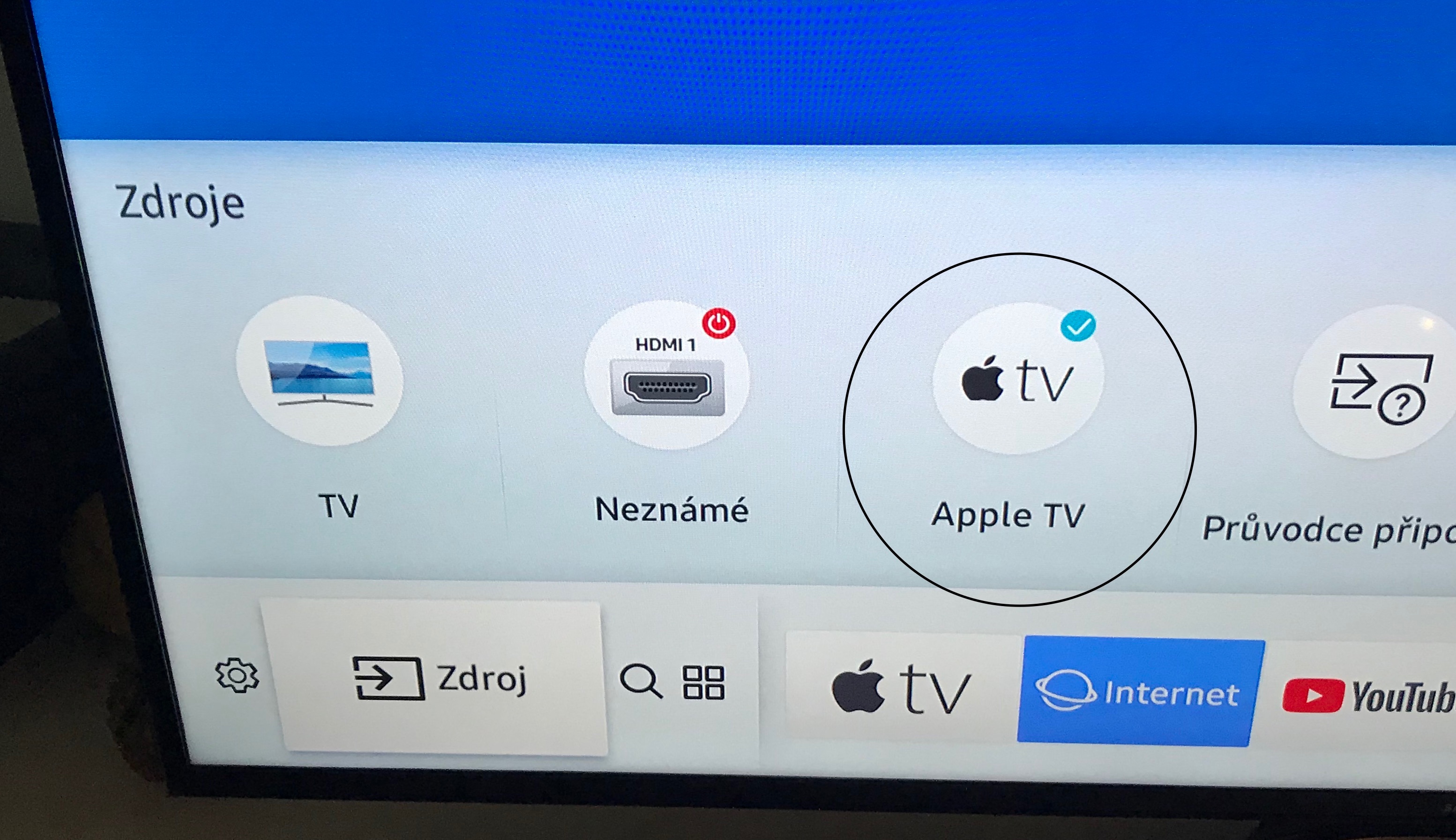 Apple logo on Samsung TV input - Apple Community