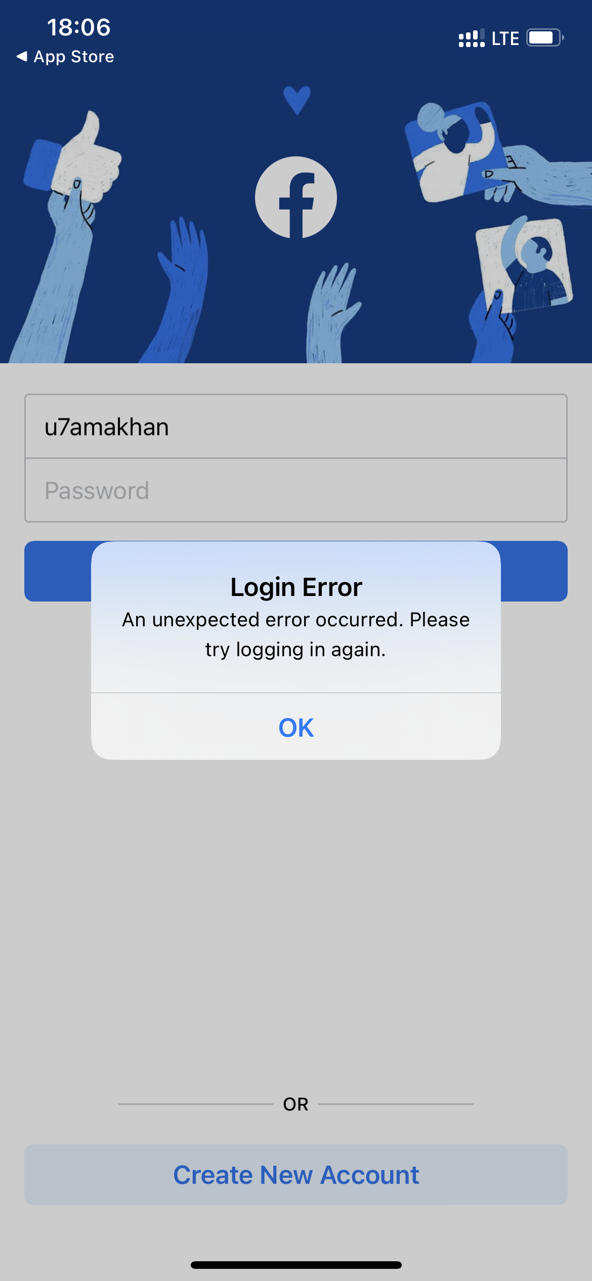 My facebook apps issue login my fb id why… - Apple Community