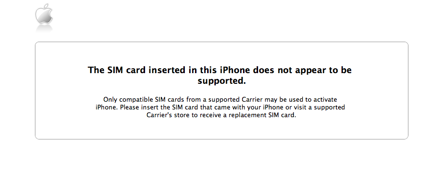 Stock Iphone Sim Not Valid After Restor Apple Community