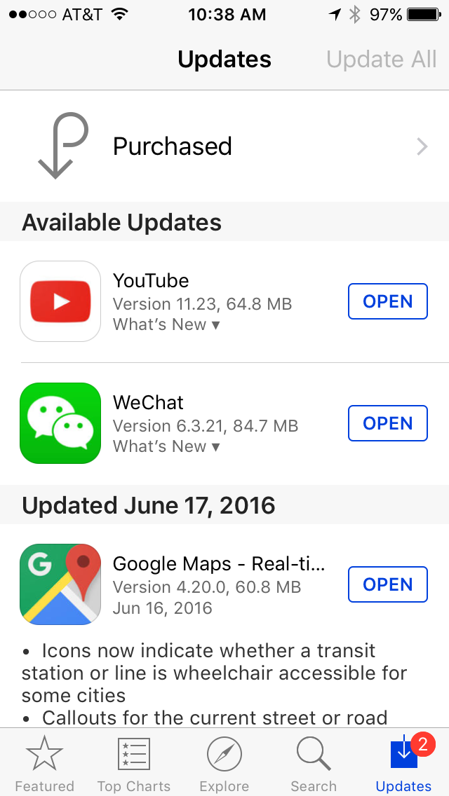 iPhone shows updates needed when all apps… - Apple Community