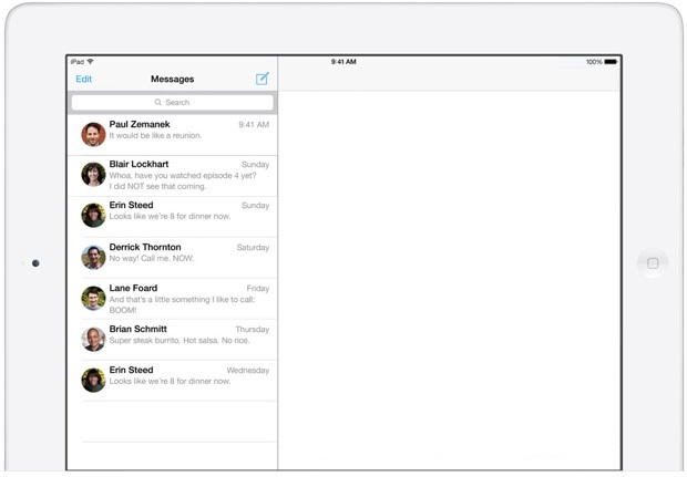 How to clear right side of iMessage on iP… - Apple Community