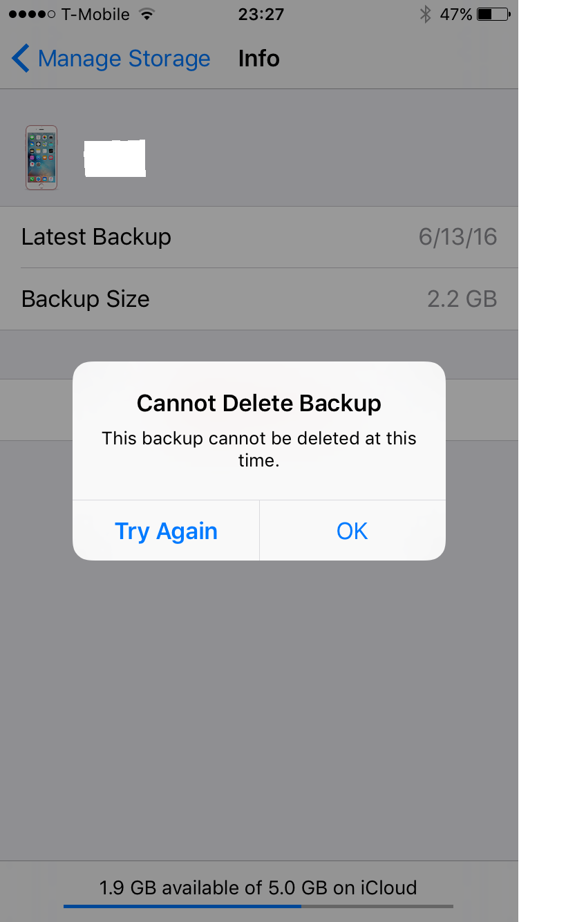 I can't delete my old iPhone backup from … Apple Community