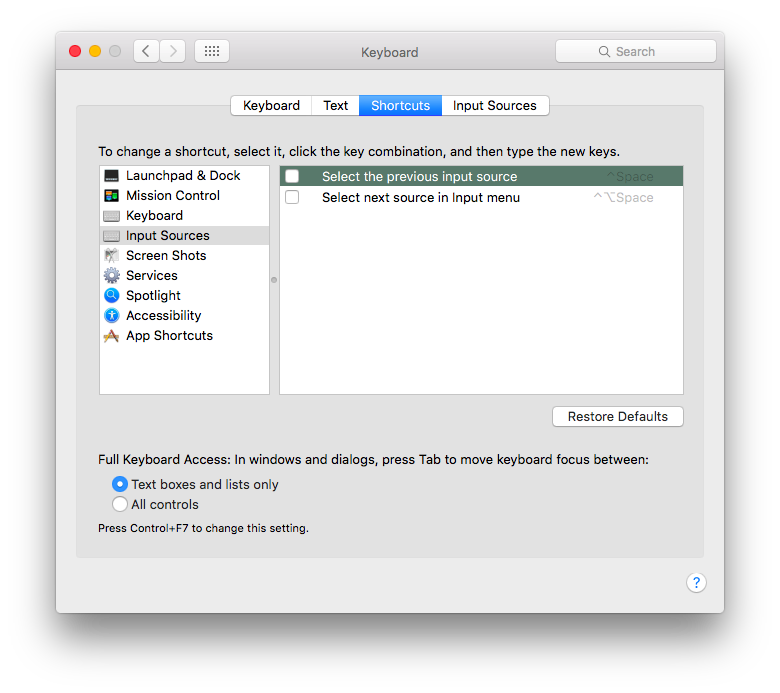 Change the language keyboard shortcut on … Apple Community